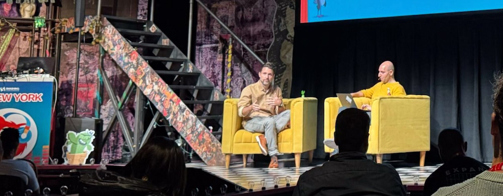 Scott Jehl presenting on stage